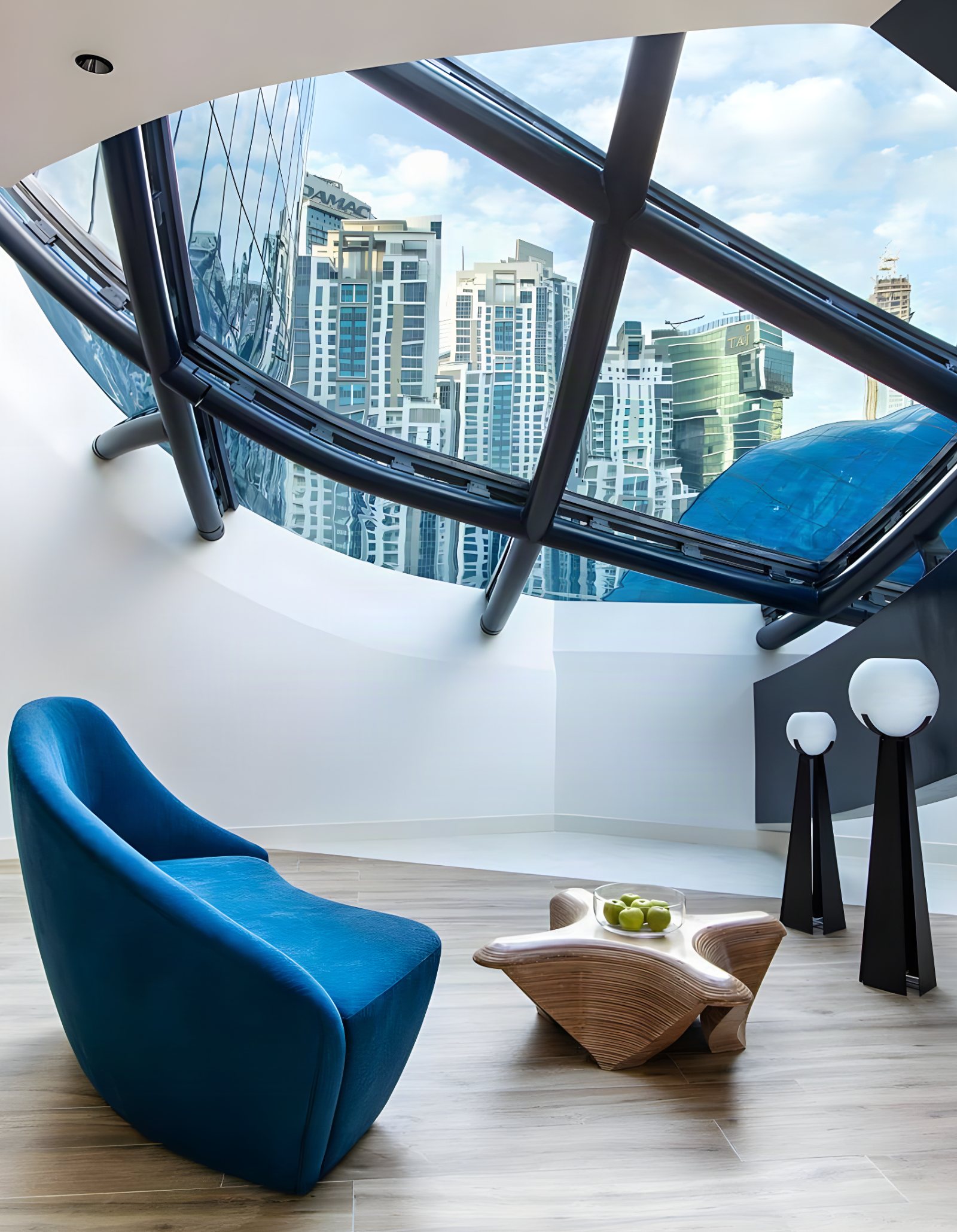Salon panoramique — après, habillée Maison Dino